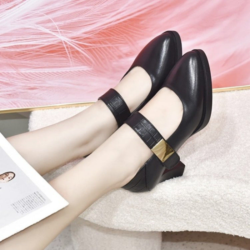 Cheongsam Model Catwalk Not Tired Feet Pumps Soft Leather