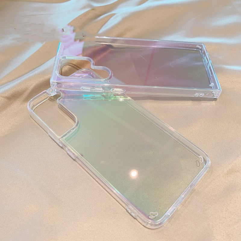 Gradient Laser For  Mobile Phone Case Transparent Non-slip Protective Caser