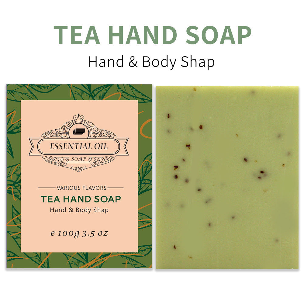 Plant Handmade Essential Oil Soap Frosted Bathing Cleansing Bath Whole Body Hand Washing