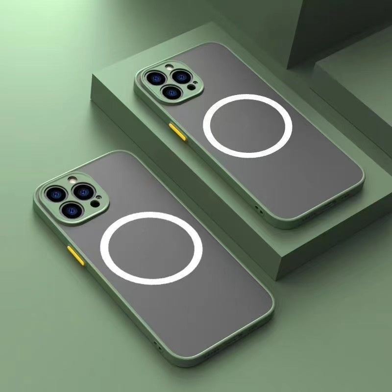 Phone Case Magnetic Wireless Charging Skin Feeling All-inclusive High Sense