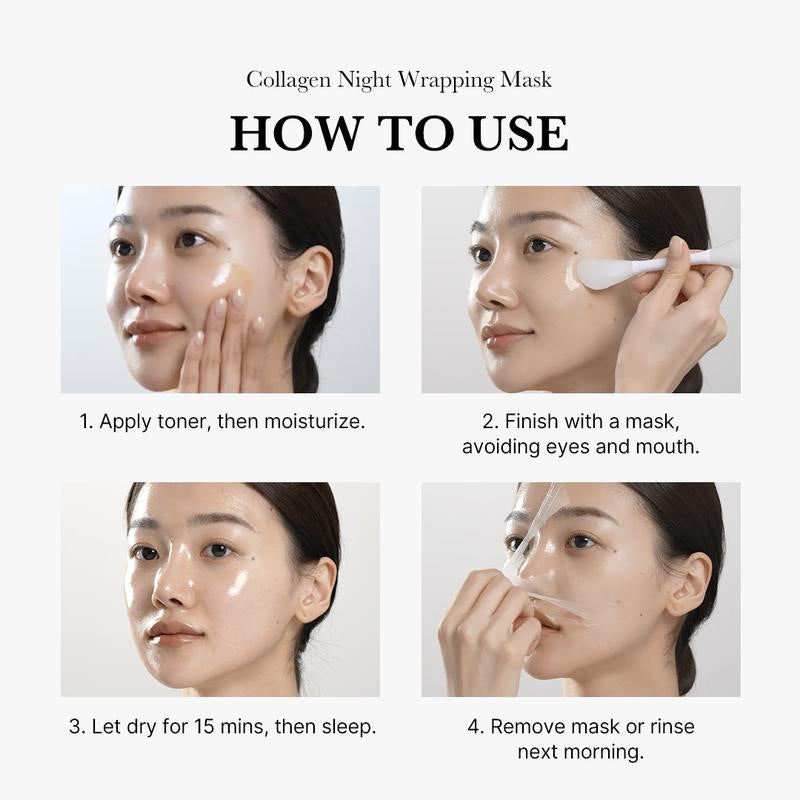 KOEC Collagen Tearing Mask With Brush Become Transparent Moisturizing