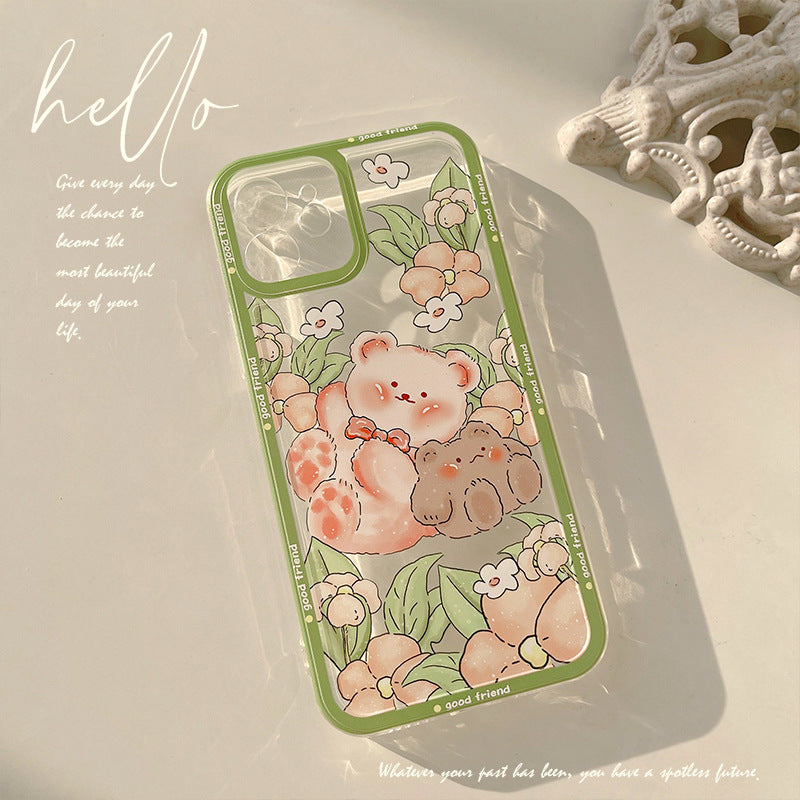 Transparent Silicone Original Painted Phone Case