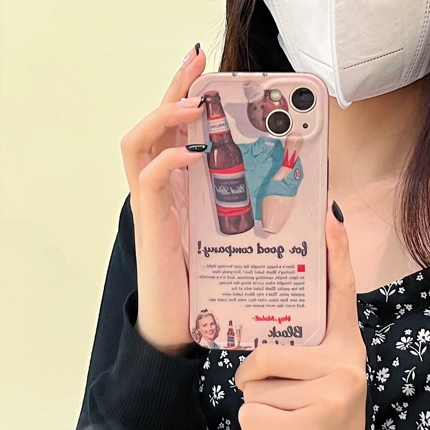 Straight-sided Photo Frame Old Newspaper Phone Case