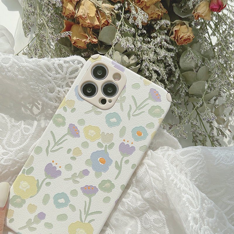 Original Floral Leather Protective Sleeve