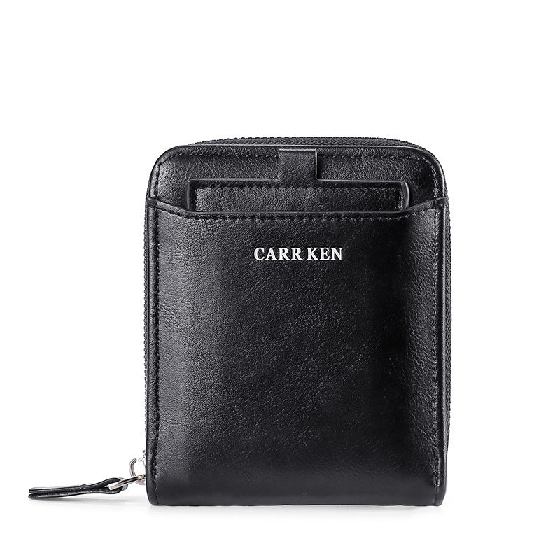 Men's Short Casual Fashion Zipper Wallet